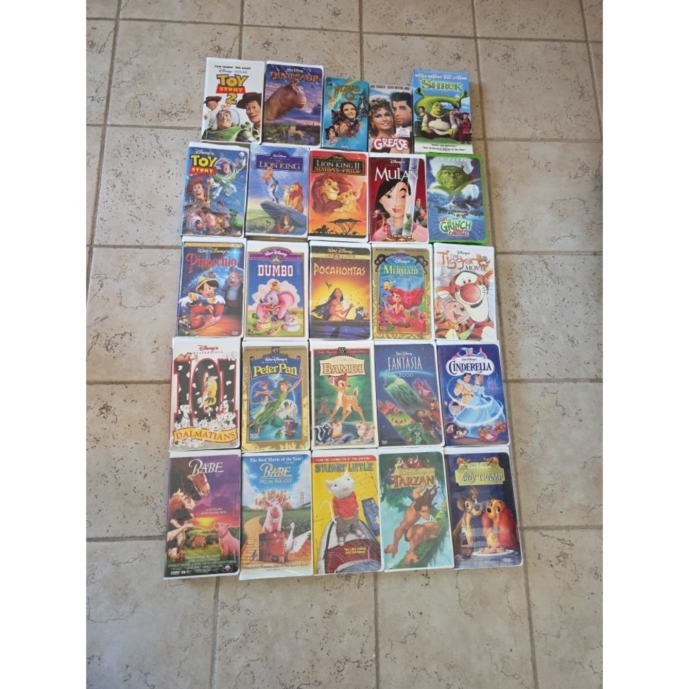 Walt Disney & Pixar DVD Lot Of 25 Little Mermaid Cinderella Lady Tramp Movie